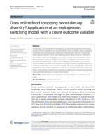 Does online food shopping boost dietary diversity? Application of an endogenous switching model with a count outcome variable