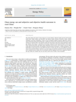 Clean energy use and subjective and objective health outcomes in rural China