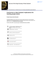 Food prices in New Zealand: implications for feeding people better