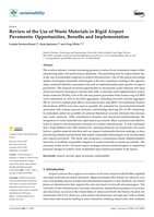 Review of the Use of Waste Materials in Rigid Airport Pavements: Opportunities, Benefits and Implementation