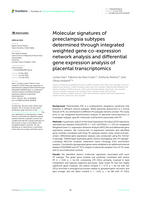 Molecular signatures of preeclampsia subtypes determined through integrated weighted gene co-expression network analysis and differential gene expression analysis of placental transcriptomics