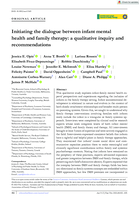Initiating the dialogue between infant mental health and family therapy: a qualitative inquiry and recommendations