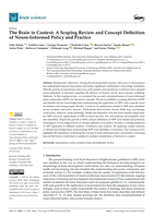 The Brain in Context: A Scoping Review and Concept Definition of Neuro-Informed Policy and Practice