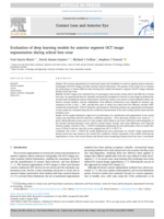 Evaluation of deep learning models for anterior segment OCT image segmentation during scleral lens wear