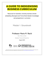 A guide to Indigenising business curriculum: Resources for Australian university business schools embedding Aboriginal and Torres Strait Islander knowledges and perspectives in curriculum, Module 1: Groundwork