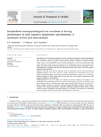 Standardised neuropsychological test correlates of driving performance in mild cognitive impairment and dementia: A systematic review and meta-analysis