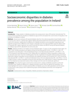 Socioeconomic disparities in diabetes prevalence among the population in Ireland