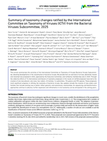Summary of taxonomy changes ratified by the International Committee on Taxonomy of Viruses (ICTV) from the Bacterial Viruses Subcommittee, 2025