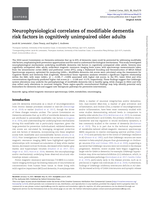 Neurophysiological correlates of modifiable dementia risk factors in cognitively unimpaired older adults