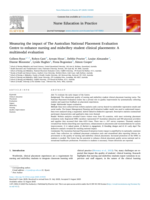Measuring the impact of The Australian National Placement Evaluation Centre to enhance nursing and midwifery student clinical placements: A multimodal evaluation