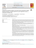Comparing the delirium objective structured clinical examination (OSCE) education package to standard education for post-registration nurses: A randomised controlled trial