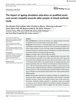 The impact of ageing simulation education on qualified acute care nurses' empathy towards older people: A mixed-methods study