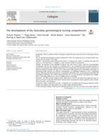 The development of the Australian gerontological nursing competencies