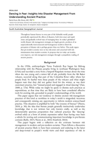 Dancing in Fear: Insights Into Disaster Management From Understanding Ancient Practice