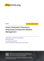 Green Firebreaks: Potential to Proactively Complement Wildfire Management