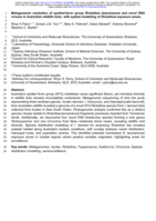 Metagenomic resolution of spotted-fever group Rickettsia tasmanensis and novel DNA viruses in Australian wildlife ticks, with spatial modelling of Rickettsia exposure zones