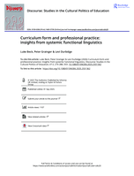 Curriculum form and professional practice: insights from systemic functional linguistics