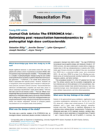 Journal Club Article: The STEROHCA trial – Optimizing post resuscitation haemodynamics by prehospital high dose corticosteroids