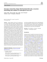 Seascape connectivity shapes fish functional diversity, ecosystem functioning and resilience in subtropical coral reefs