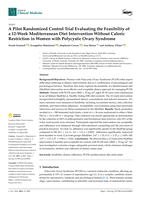 A Pilot Randomized Control Trial Evaluating the Feasibility of a 12-Week Mediterranean Diet Intervention Without Caloric Restriction in Women with Polycystic Ovary Syndrome