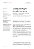 VO2 linear-onset kinetics spanning steady- and non-steady-state exercise