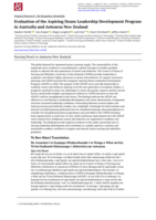 Evaluation of the Aspiring Deans Leadership Development Program in Australia and Aotearoa New Zealand