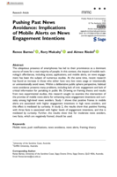 Pushing Past News Avoidance: Implications of Mobile Alerts on News Engagement Intentions