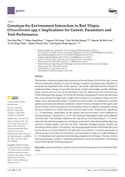 Genotype-by-Environment Interaction in Red Tilapia (Oreochromis spp.): Implications for Genetic Parameters and Trait Performance