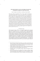 The Employment Status of Work-Integrated Learning Students in New Zealand