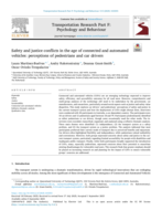 Safety and justice conflicts in the age of connected and automated vehicles: perceptions of pedestrians and car drivers