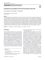 Development and validation of the Awe Short Measure (Awe-SM)