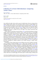 Book Review: A Review of “A Forest Child Adventure: Conquering Carbon Chaos” - M.J. Allen (2022). A Forest Child Adventure: Conquering Carbon Chaos