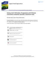 Going nuts? Attitudes of Japanese and Chinese consumers towards Vanuatu Canarium nuts