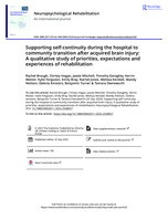 Supporting self-continuity during the hospital to community transition after acquired brain injury: A qualitative study of priorities, expectations and experiences of rehabilitation