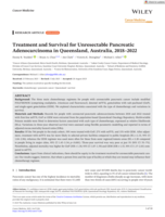 Treatment and Survival for Unresectable Pancreatic Adenocarcinoma in Queensland, Australia, 2018–2022