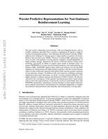 Wavelet Predictive Representations for Non-Stationary Reinforcement Learning