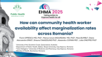 How can community health worker availability affect marginalization rates across Romania?