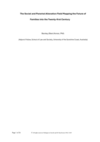 The Social and Parental Alienation Field Mapping the Future of Families into the Twenty-first Century