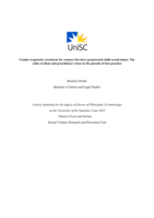 Gender-responsive treatment for women who have perpetrated child sexual abuse: The value of client and practitioner voices in the pursuit of best-practice