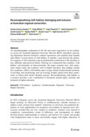 Reconceptualising cleft habitus: belonging and inclusion at Australian regional universities