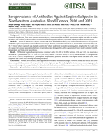 Seroprevalence of Antibodies Against Legionella Species in Northeastern Australian Blood Donors, 2016 and 2023