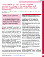 Cause-specific mortality among Queensland people with cirrhosis, by cirrhosis aetiology and decompensation status, 2007-22: a retrospective cohort study