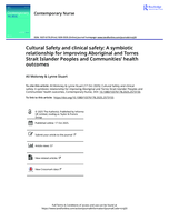 Cultural Safety and clinical safety: A symbiotic relationship for improving Aboriginal and Torres Strait Islander Peoples and Communities’ health outcomes