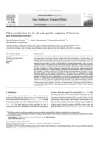 Policy considerations for the safe and equitable integration of Connected and Automated Vehicles