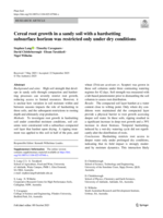 Cereal root growth in a sandy soil with a hardsetting subsurface horizon was restricted only under dry conditions
