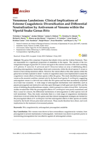 Venomous Landmines: Clinical Implications of Extreme Coagulotoxic Diversification and Differential Neutralization by Antivenom of Venoms within the Viperid Snake Genus Bitis