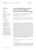 Venom biotechnology: casting light on nature's deadliest weapons using synthetic biology