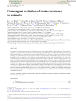 Convergent evolution of toxin resistance in animals