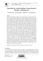 Expanding our understanding of eating disorders through a wellbeing lens