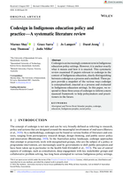 Codesign in Indigenous education policy and practice-A systematic literature review